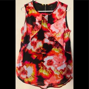 Sleeveless chiffon blouse